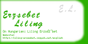 erzsebet liling business card